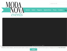 Tablet Screenshot of modanovaevents.com